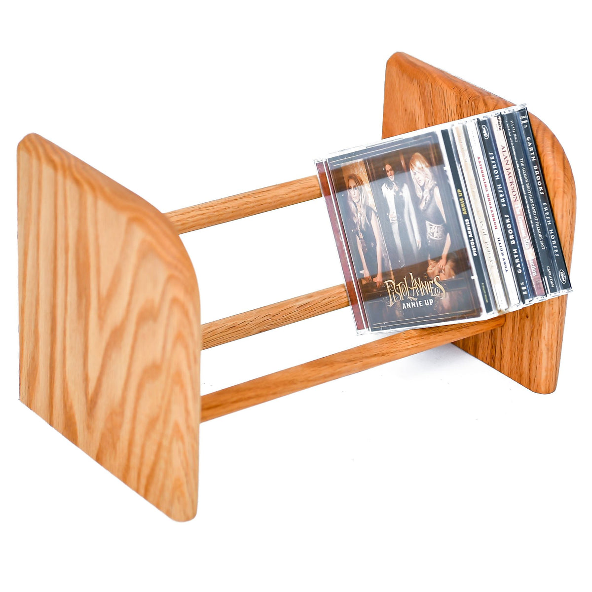 Real wood CD Storage Racks - dowel style - made in USA - free shipping