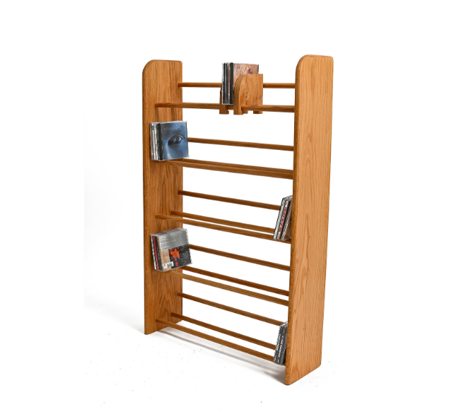 Wooden CD Storage Racks - Dowel Style - Made in USA - Free Shipping