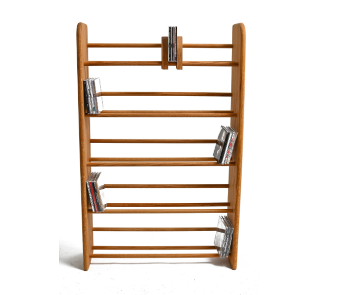 Tree Dimensions Cd Rack Wooden CD Storage Racks - Dowel Style - Made in USA - Free Shipping ...