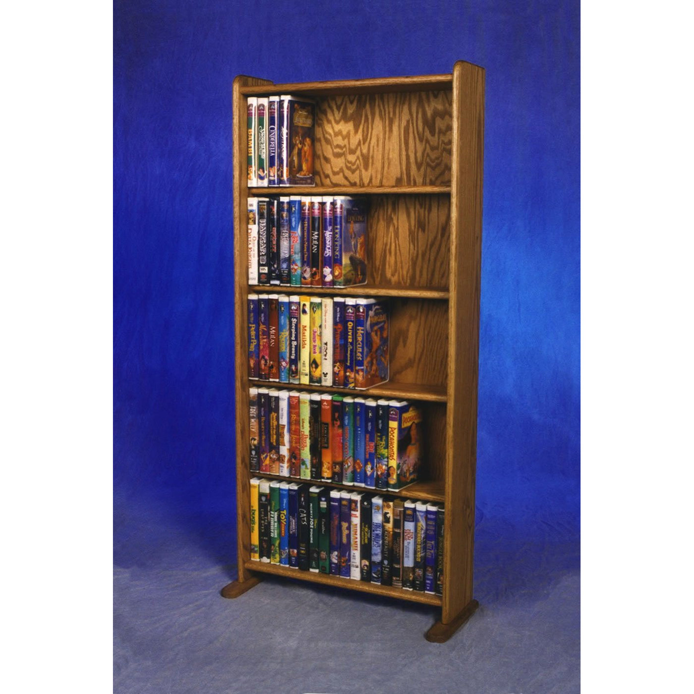 DVD/VHS Storage made in USA from real wood free shipping